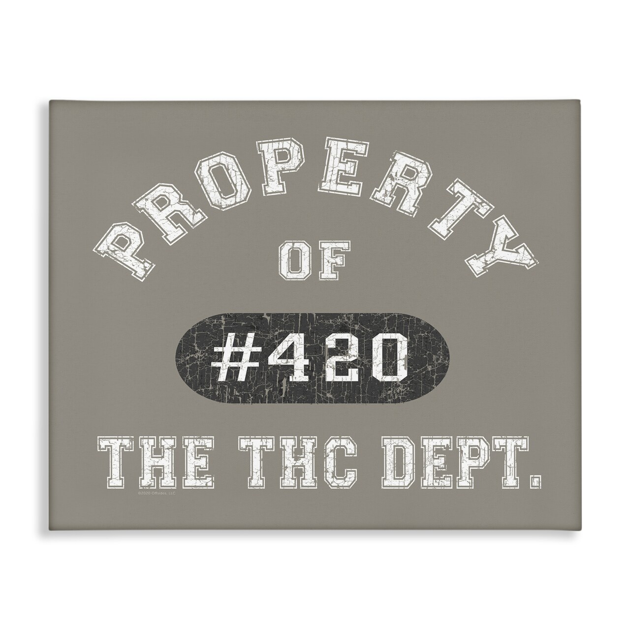 Stupell Industries Vintage Property of THC Canvas Wall Art Design by Higher Learning/Life Is High